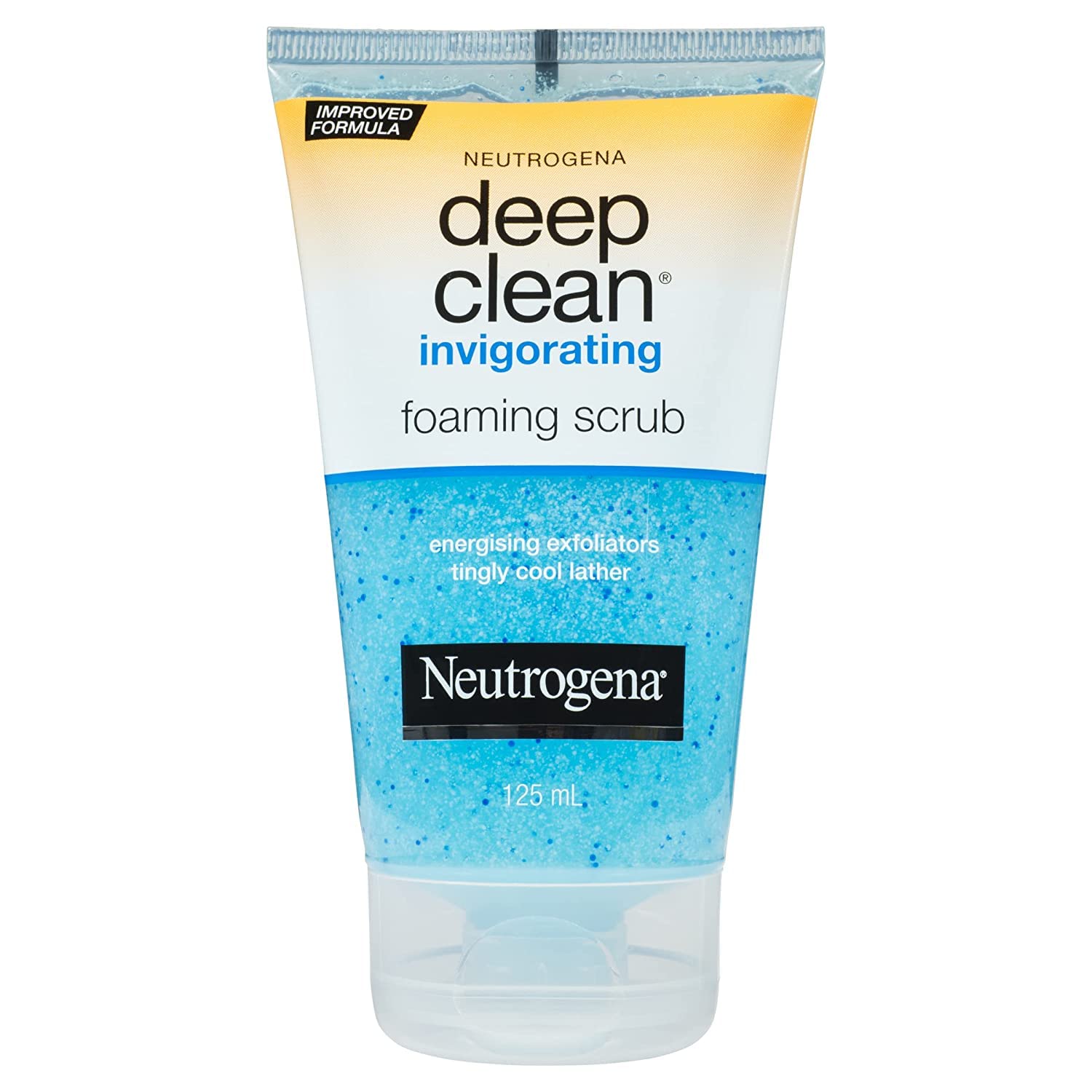 Neutrogena Deep Clean Invigorating Scrub, Foaming, 4.2 Ounce (Pack of 3)