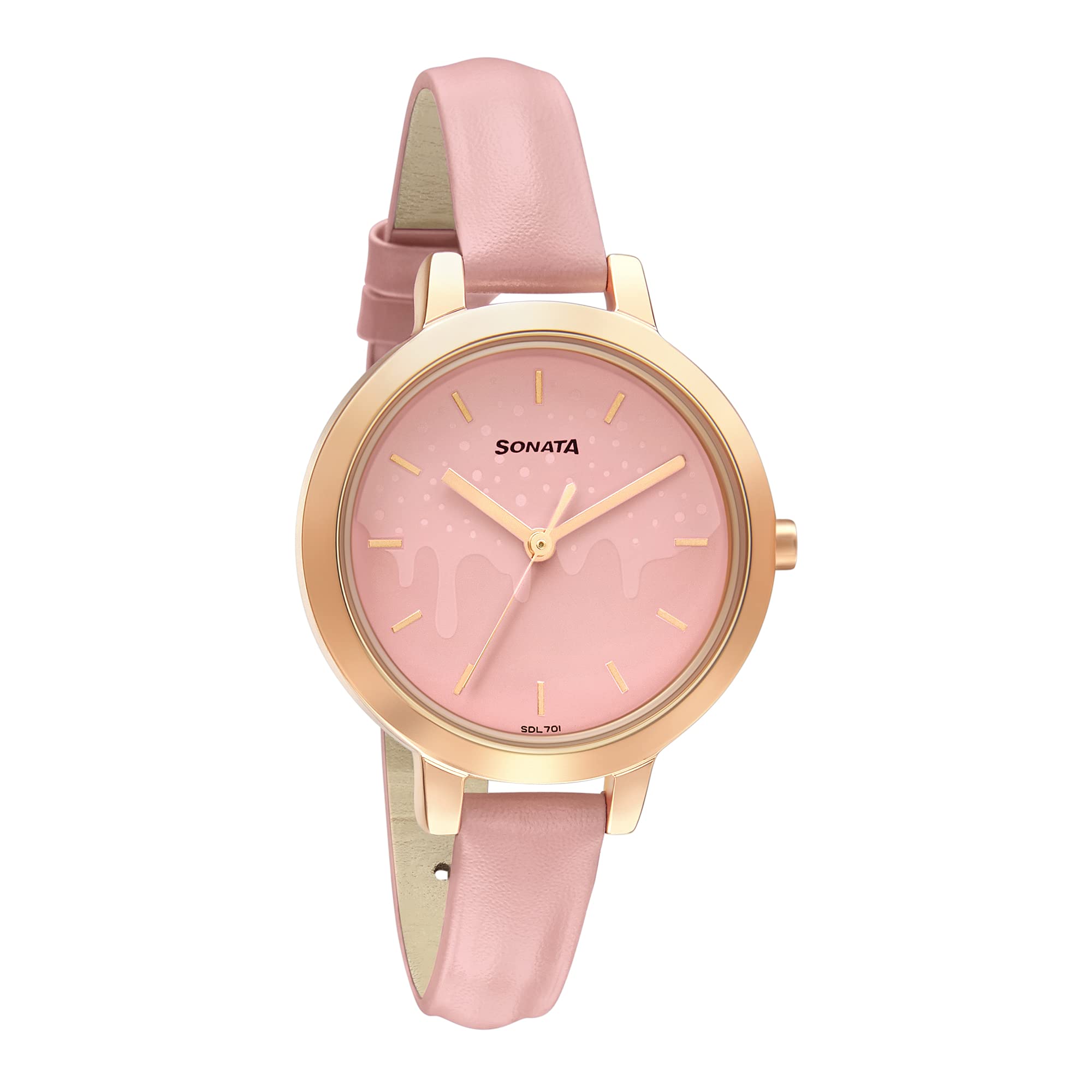 Sonata Play Pink Dial Women Watch with Leather Strap-8141WL05 (B09CDJ5HDW) Amazon Price History, Amazon Price Tracker