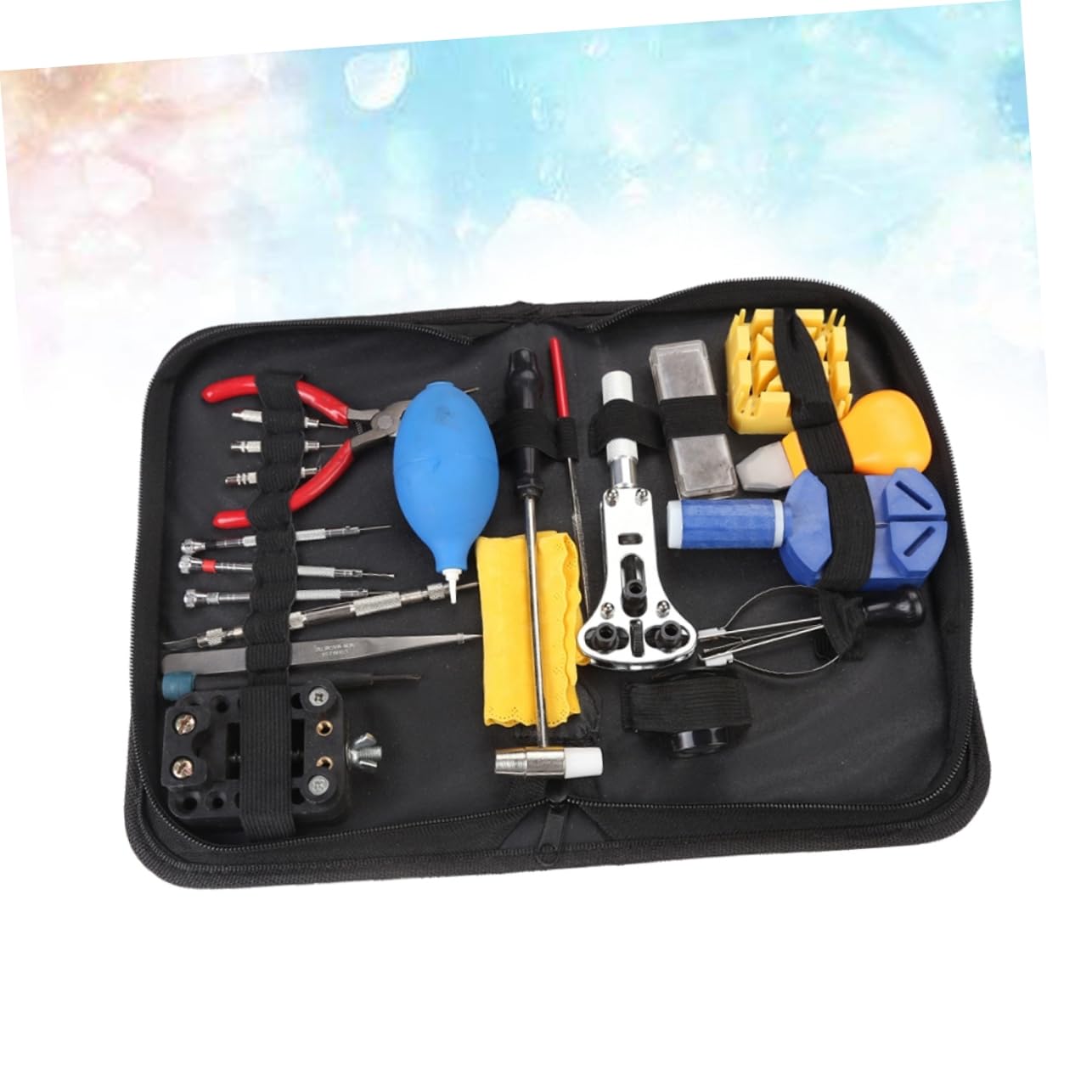 COLLBATH 22stücke Werkzeugset Für Uhrenreparatur Federsteg-Tool Gliederentferner Schraubendreher Gehäuseöffner Für Uhrenbatteriewechsel Armbandjustage Und Dichtungserneuerung