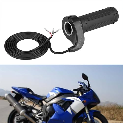 Miniatura 5 de Empuñadura del acelerador de motocicleta, acelerador de motocicleta universal con 3 cables