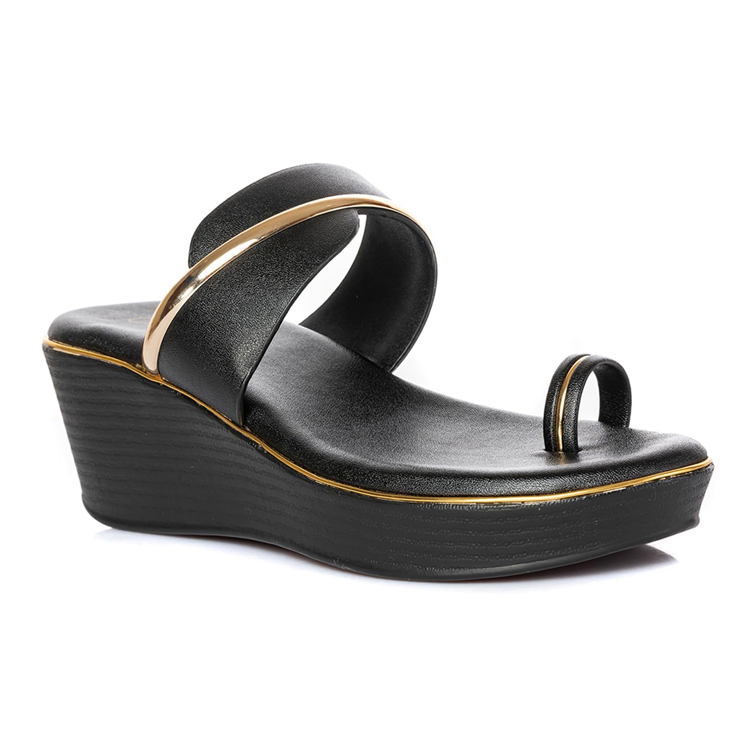 khadim's Cleo Wedge Heel Slip On Sandal for Women | 2-2.5 Inch Medium Heel | Suitable for Parties & Special Occasions-picture-36