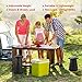 OTHERMAX Retractable Folding Stool, BHMS Portable Sturdy Lightweight Stool Foldable Outdoor Plastic Stools Seat for Camping BBQ Fishing Traveling Garden Kitchen Indoor and More - Max Load 330 lbs