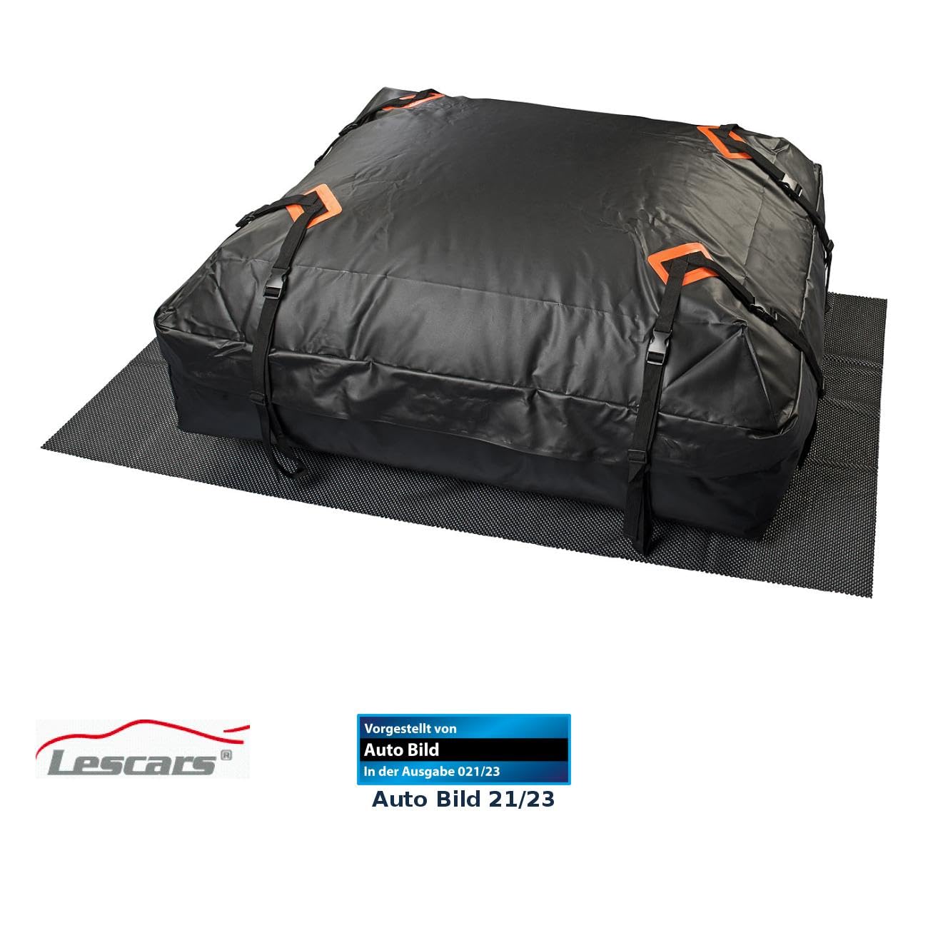 Lescars Borsa da tetto impermeabile 425 L in PVC resistente con tappetino antiscivolo