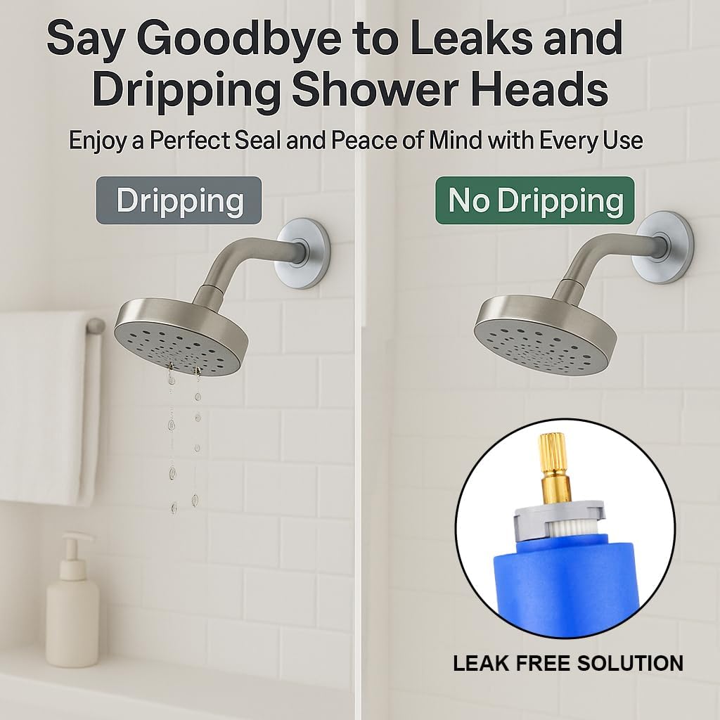 Kerox PBR 40 Faucet Cartridge, Replacement Cartridge Compatible with La Torre, Cascade & Nobili, Single Lever Shower Tub Repair, Tub Faucet Cartridges, Kitchen & Bathroom Faucet Cartridge Replacement