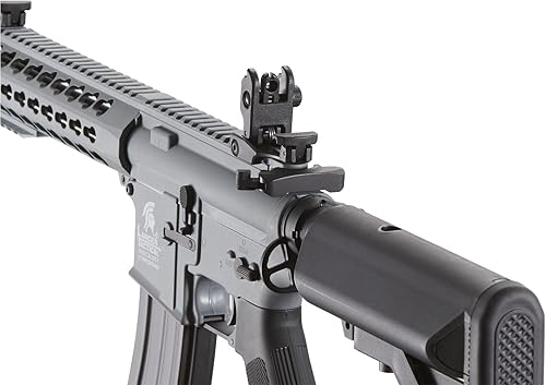 Vista 25 de Lancer Tactical Gen 2 KeyMod Airsoft AEG de 10" con grúa Stock Polímero bronceado con 300 rondas Mag