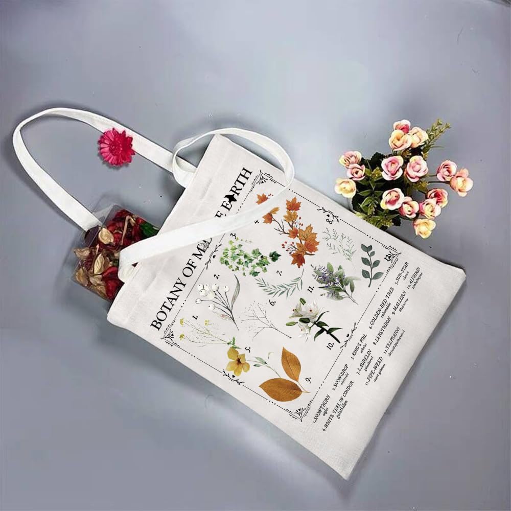TGBJE Middle Herbology Tote Bag Game Inspired Gift Medicinal Herbs Theme Shoulder Bag - Image 6