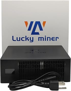 Lucky Miner lv08 Crypto Solo Miner BTC Miner BCH BSV DGB 4TH/S SHA256 BM1366 Miner Crypto Miner WiFi Connect with Power Supply for Home Use
