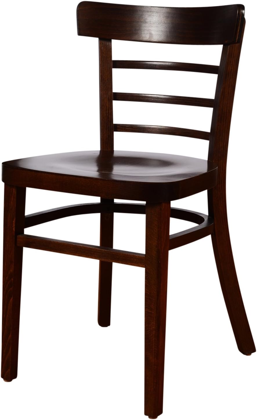 Beechwood Mountain BSD-24S-WSolid Beech Wood Side Chairs in Walnut for Kitchen and dining, set of 2