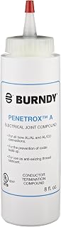 Burndy P8A PENETROX A Oxide-Inhibiting Joint Compound, 8 oz Squeeze Bottle - Prevents Corrosion in Al-to-Al, Al-to-Cu Connections