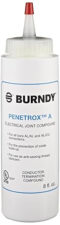 Burndy P8A Oxide-Inhibiting Joint Compounds PENETROX A, 8 oz Container Size, Squeeze Bottle Container Type
