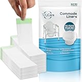 TidyCare Disposable Bedside Commode Liners for Adult Portable Toilet Chair Seat Bucket and Bedpan | Value Pack of 48 Waste Bags | Universal Fit Liners for Home Medical Care