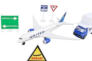 ユナイテッド航空　飛行機セット　プレイセット　アメリカ版 Amazon.co.jp: ユナイテッド航空 飛行機セット プレイセット