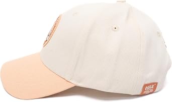 Milkmochabear Always Eepy Club Baseball Cap in Beige and Pink Authentic Merchandise Unisex Adult Buckle Hat One Size Adjustable Strap Metal Clasp Embroidered for Men and Women