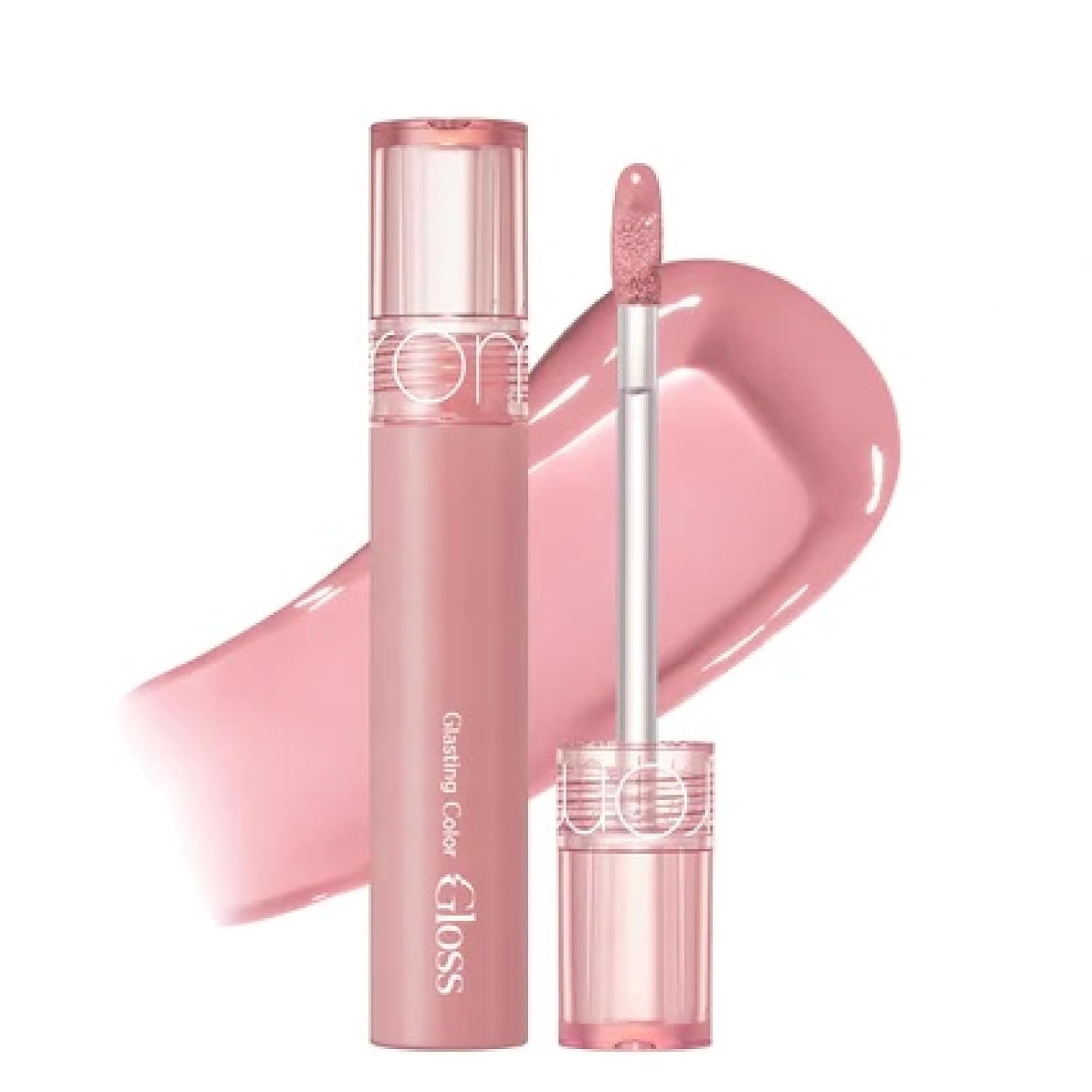 rom&nd Glasting Color Gloss | Korean Lip Gloss | High Shine Finish | Plumping Lip Oil | Long Lasting Wear | Hydrating Formula | Non Sticky Finish | Cream Bebe