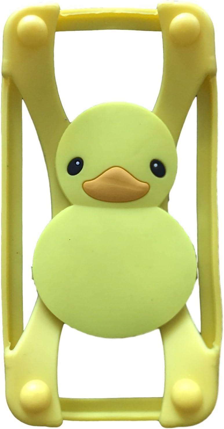Rubber Duck Universal Silicone Frame Bumper for iPhone 6 / 6S / 5 / 5S / 4 / 4S Soft Gel Phone Case Cover Fits Any Brand of Phone up to 5.5 Inch