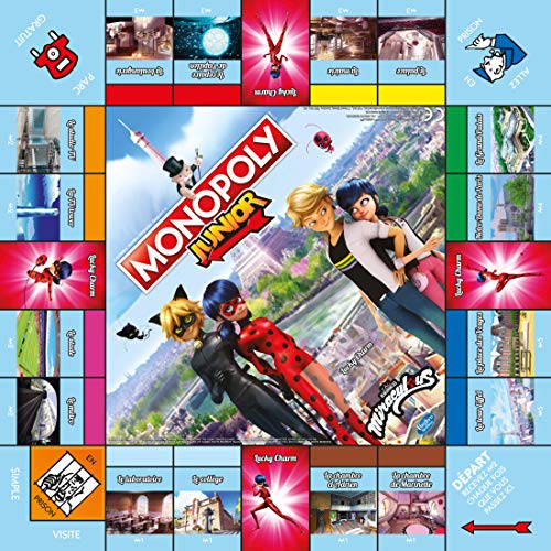 Winning Moves Monopoly Junior Miraculous en français - Jeu De Plateau 5+ - Jeu de Société pour 2 à 6 joueurs - Jeux de Société Famille en français – Image 3