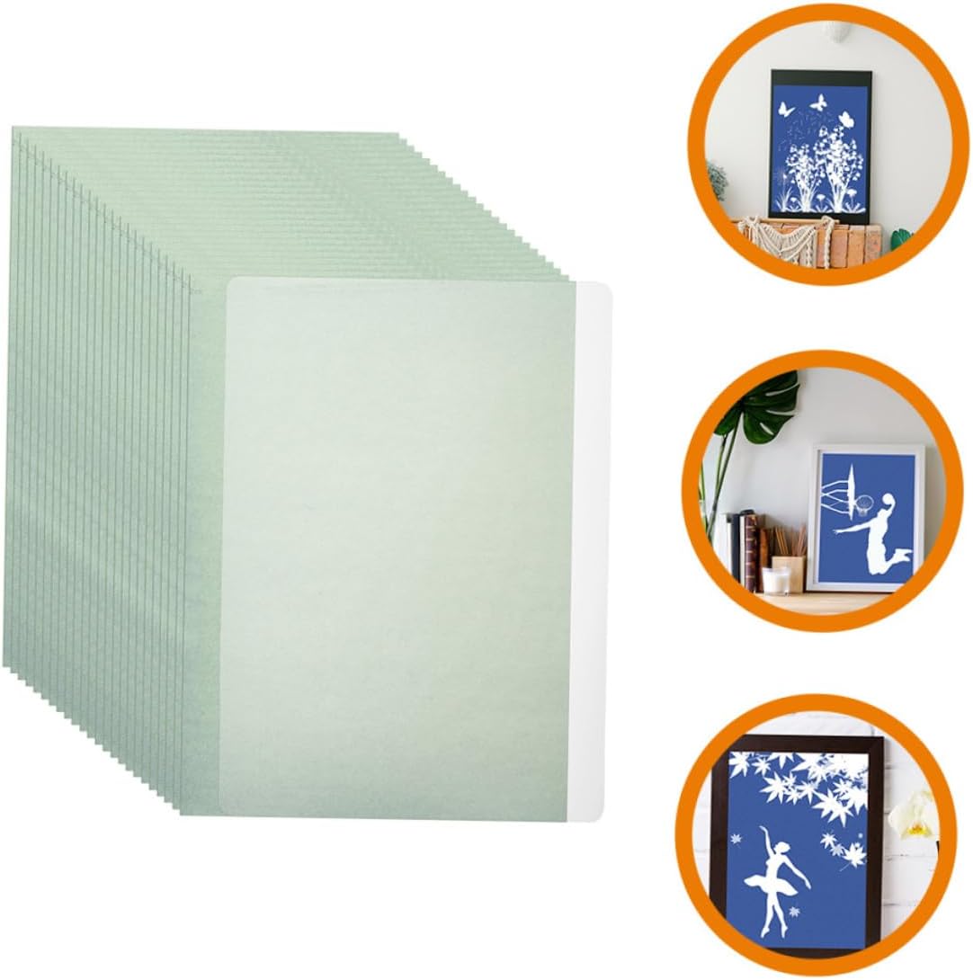 VILLFUL A5 Cyanotype Paper Kit for DIY Arts and Crafts High Sensitivity Sun Activated Printing Paper 10 Sheets for Nature Printing and Creative Projects