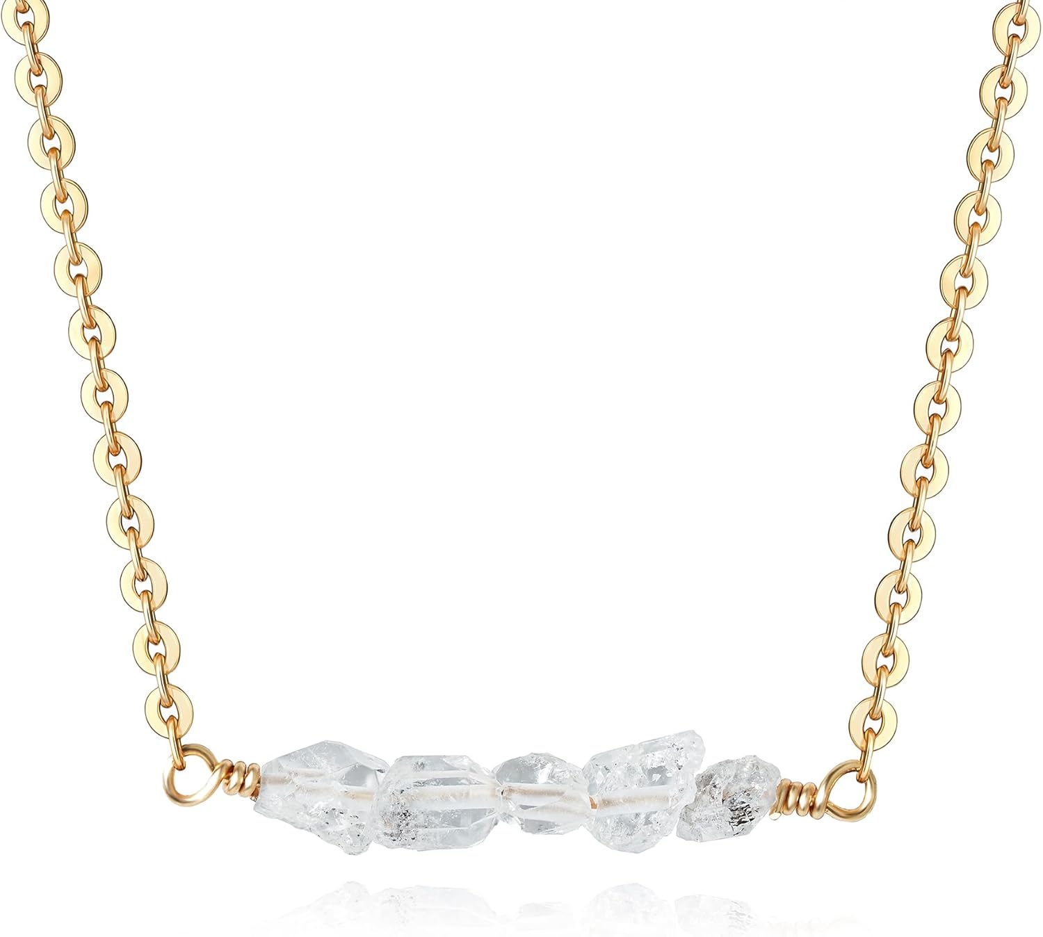 Beaded Choker Necklace for Women 14K Gold Plated Dainty Chain Non Tarnish Dainty Gold Necklace for Women Jewelry Gift