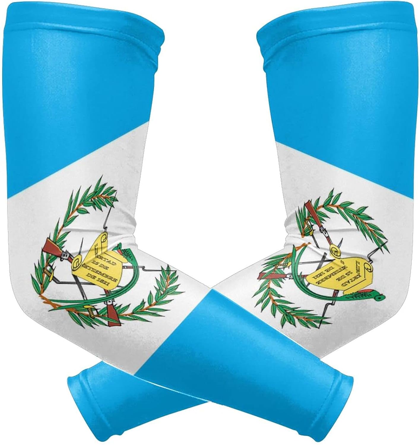WXUEH Manga de enfriamiento con diseño de bandera de Guatemala protección solar UV mangas deportivas de compresión cubierta de tatuaje para