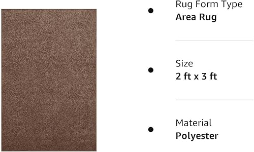 Miniatura 6 de Alfombra de color sólido para mascotas, respetuosa con el medio ambiente., Polipropileno, Marrón