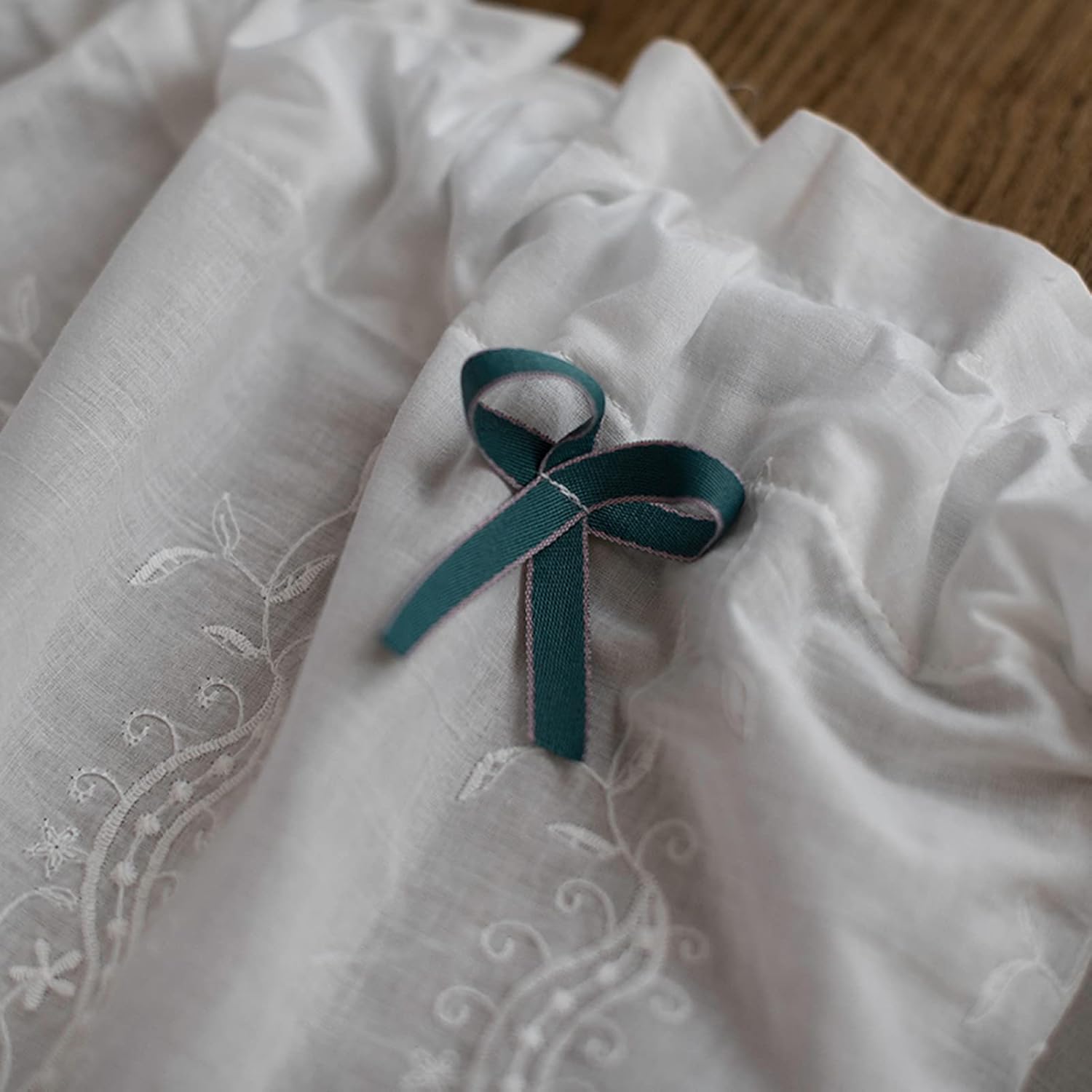 Tier Curtains Kitchen Curtain,Hollow Embroidered Lace Half Curtain,Country Style Cafe Curtain,Translucent Bistro Curtains,Valance Short Curtains for Kitchen Living Room Bathroom Bedroom