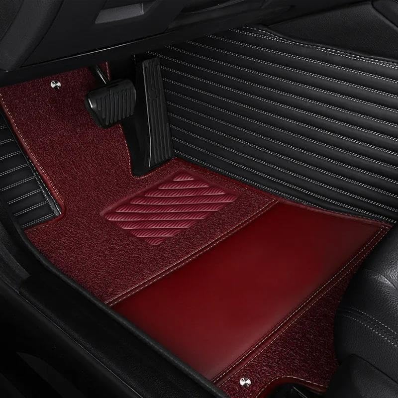 Tapis de sol voiture Mercedes EQE SUV en cuir double couche premium sur mesure