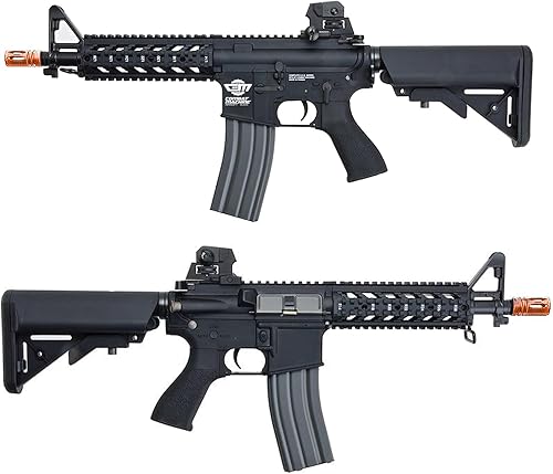 Miniatura 8 de g&g Airsoft Combat Machine m4 Raider - Caja de cambios de metal completo de alto rendimiento con ras y grúa integrados (pistola de avión)