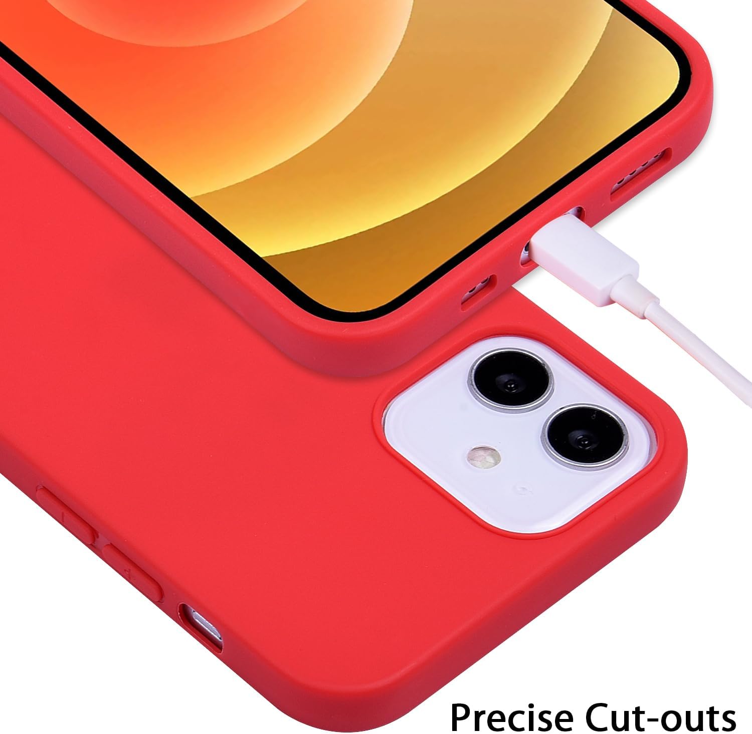 Wisdompro Case for iPhone 12 Pro, for iPhone 12, Bundle of 5 Pack TPU Cases image 2