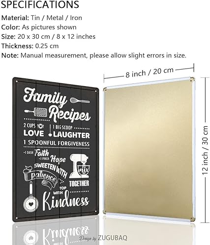 Miniatura 2 de Letreros divertidos de cocina, decoración de casa de campo, letrero de metal personalizado para cocina, accesorios retro para encimera de cocina,