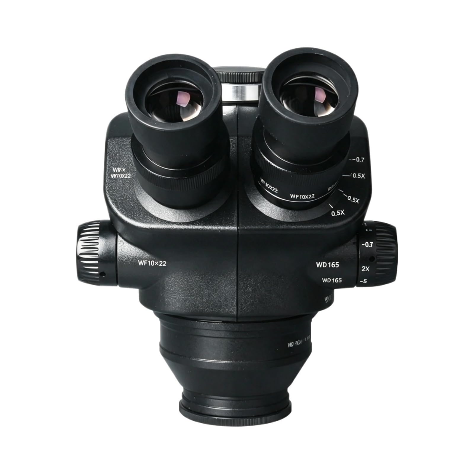 Testa for microscopio stereo con zoom trinoculare simul-focale 7X-50X