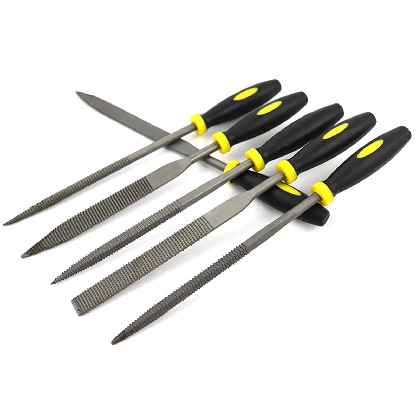 6 Stück Nadelfeilen Metallfeile Raspel-Set for Holz, Metall, Schnitzerei, Grat, DIY, Basteldatei, Schreiner, Holzbearbeitungswerkzeug(5x180mm)