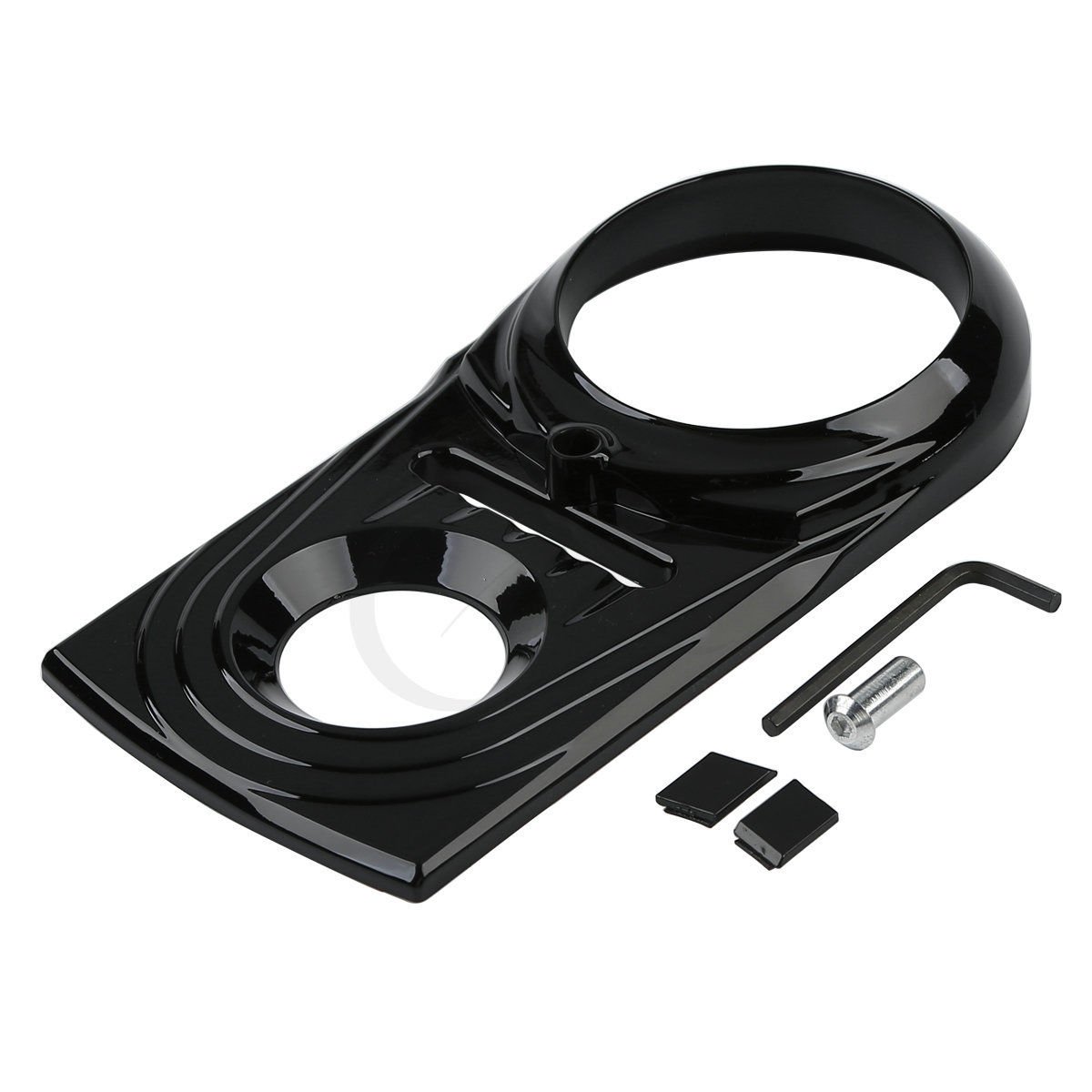 TCMT Dash Panel Insert Cover Trim Fits For Harley Softail Fat Boy 2000-2017 Softail Heritage Classic 2000-2008 Night Train 2000-2009 Softail Springer 2000-2006 Dyna Wide Glide FXDWG 1993-2003