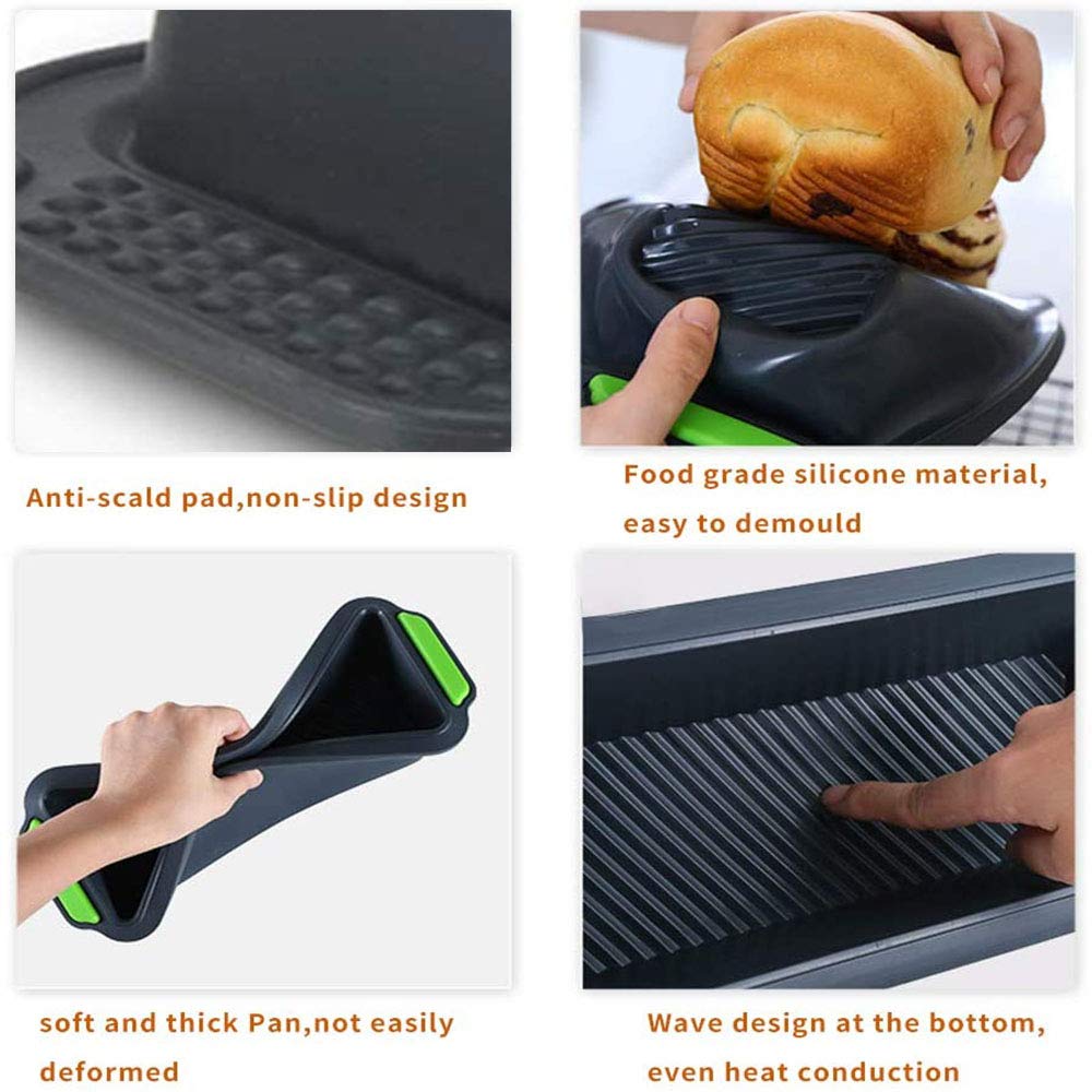 Rechteckige Brotbackform 12 Zoll – Antihaftbeschichtet, 32,8x8,8x4,8 Cm, Für Brot, Kuchen & Toast