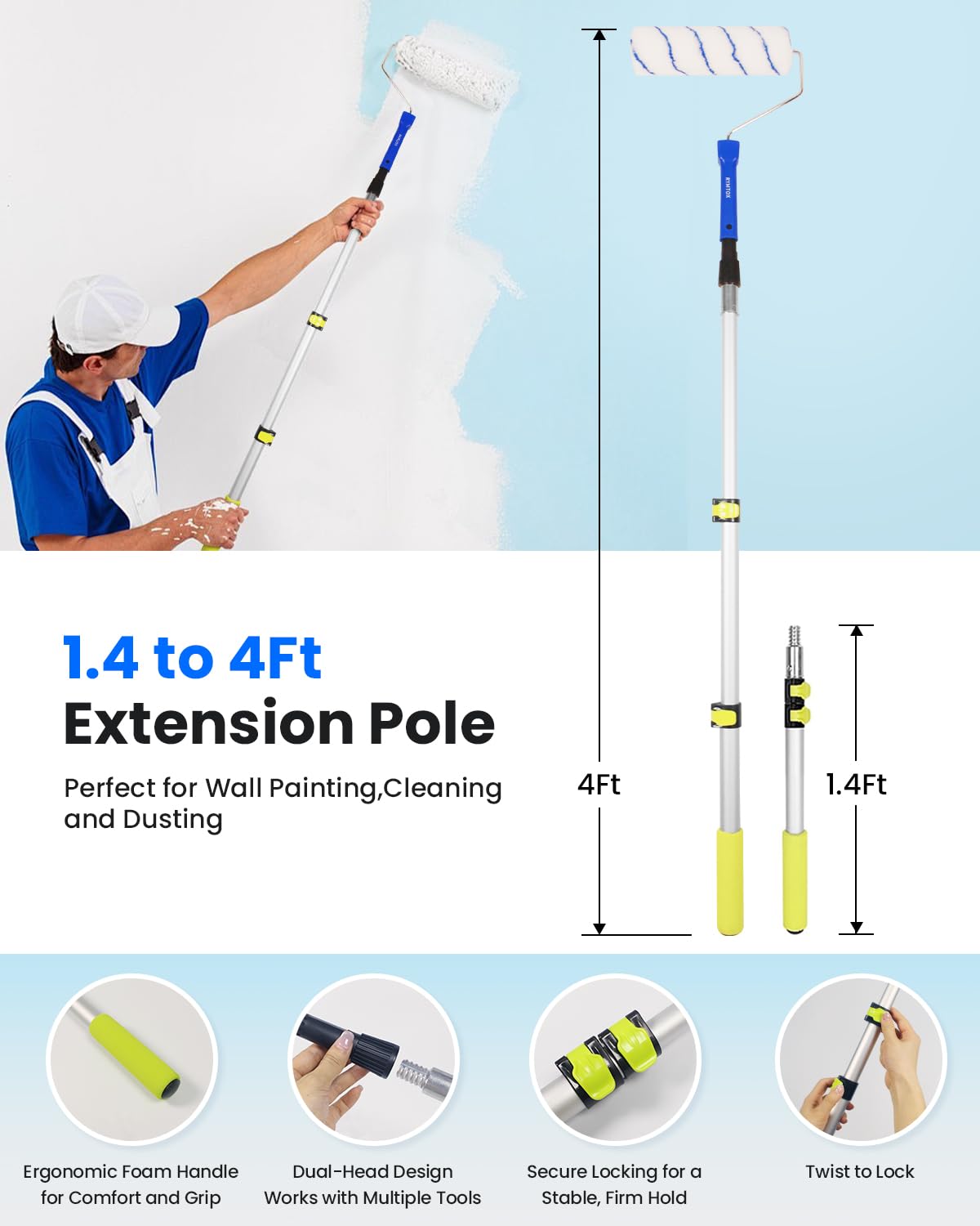 33PC Paint Roller Kit - Easy Painting! -2