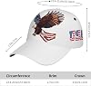 Gorra de Béisbol con Águila Calva y Bandera Americana para Hombre y Mujer, Ajustable, Patriótica, Estilo Trucker 7