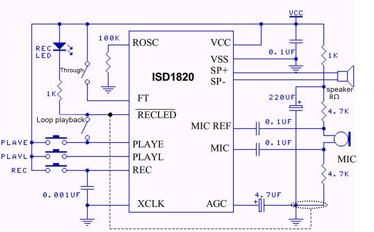 3PCS ISD1820 Ton Sprach Aufnahme Wiedergabe Modul mit Mic Mikro Schall Audio Lautsprecher