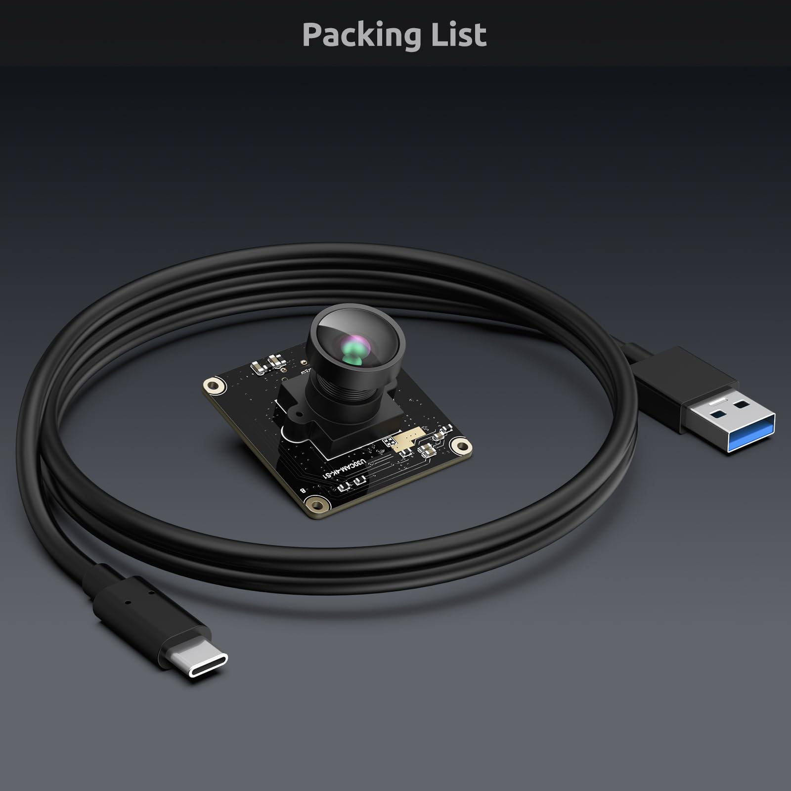 innomaker Modulo Camera USB 3.0 UVC con Sensore IMX415, 4K@30FPS & 1080P@60FPS, Plug and Play per Windows/Linux/Mac/Android/Raspberry Pi/Jetson Nano/ARM Boards