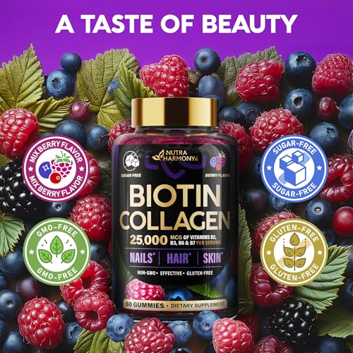 NutraHarmony Biotin Gummies for Hair Growth