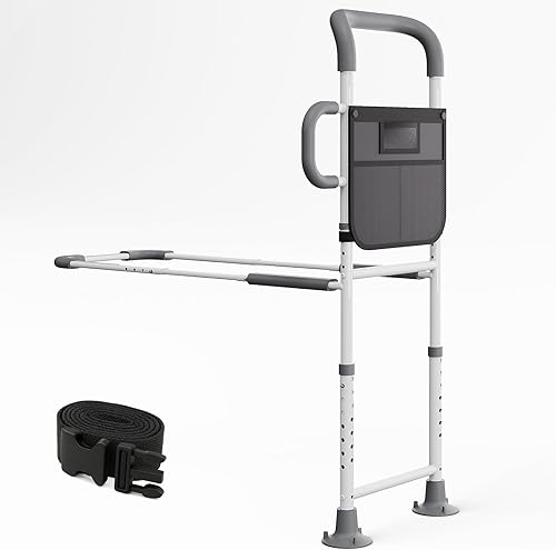 HOMEAL Rieles de cama para adultos mayores de seguridad - Rieles de asistencia para cama ajustable para personas mayores, riel de protección de cama