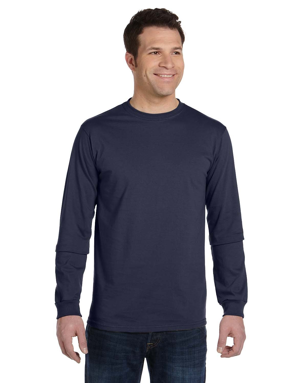 ECOnscious Men's 100% Organic Cotton Long Sleeve Tee White