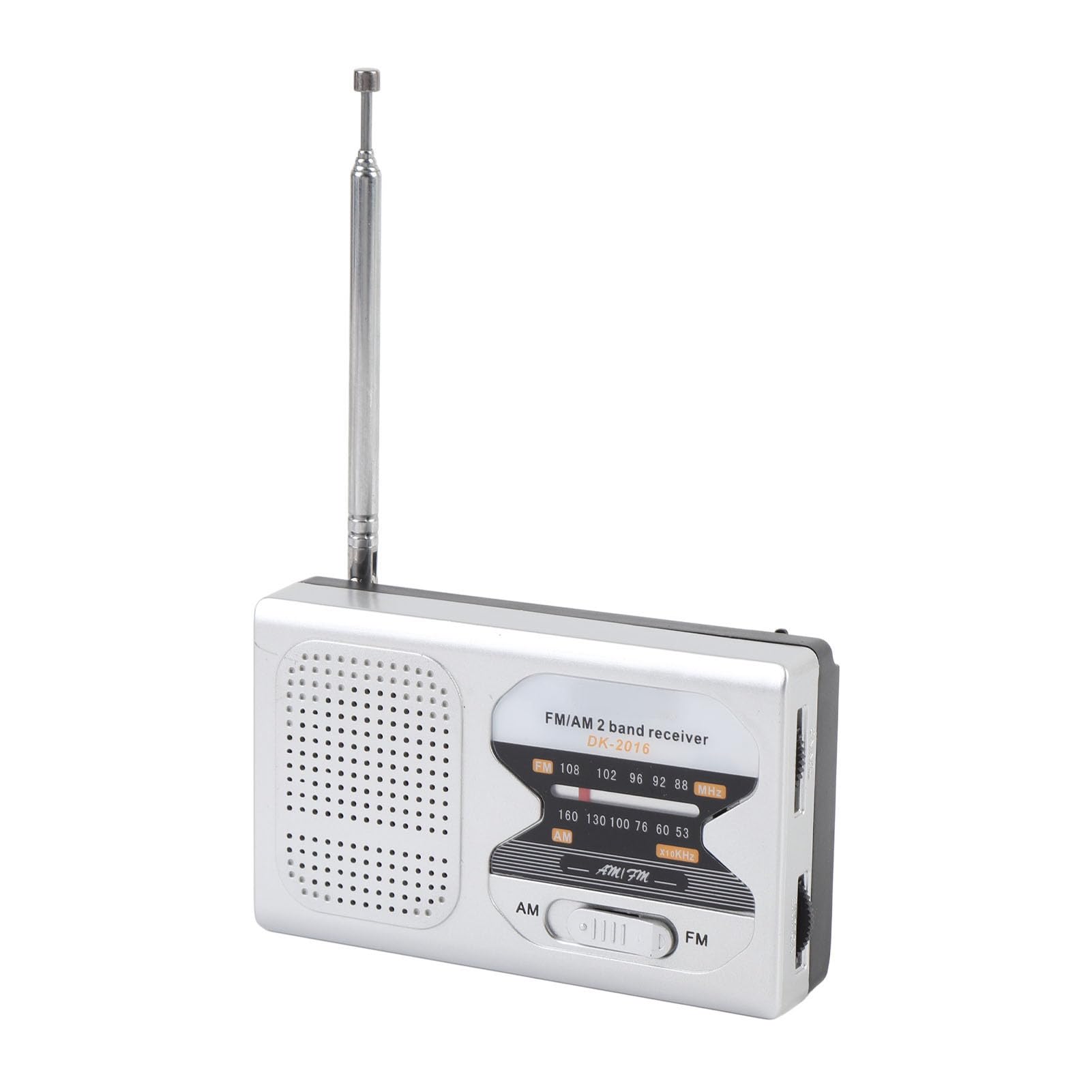 Pocket AM FM Radio with Built in Speaker and Earphone Jack, Battery Powered Portable Radio for Travel, Hiking, Outdoors, Home Use – Compact Lightweight Design