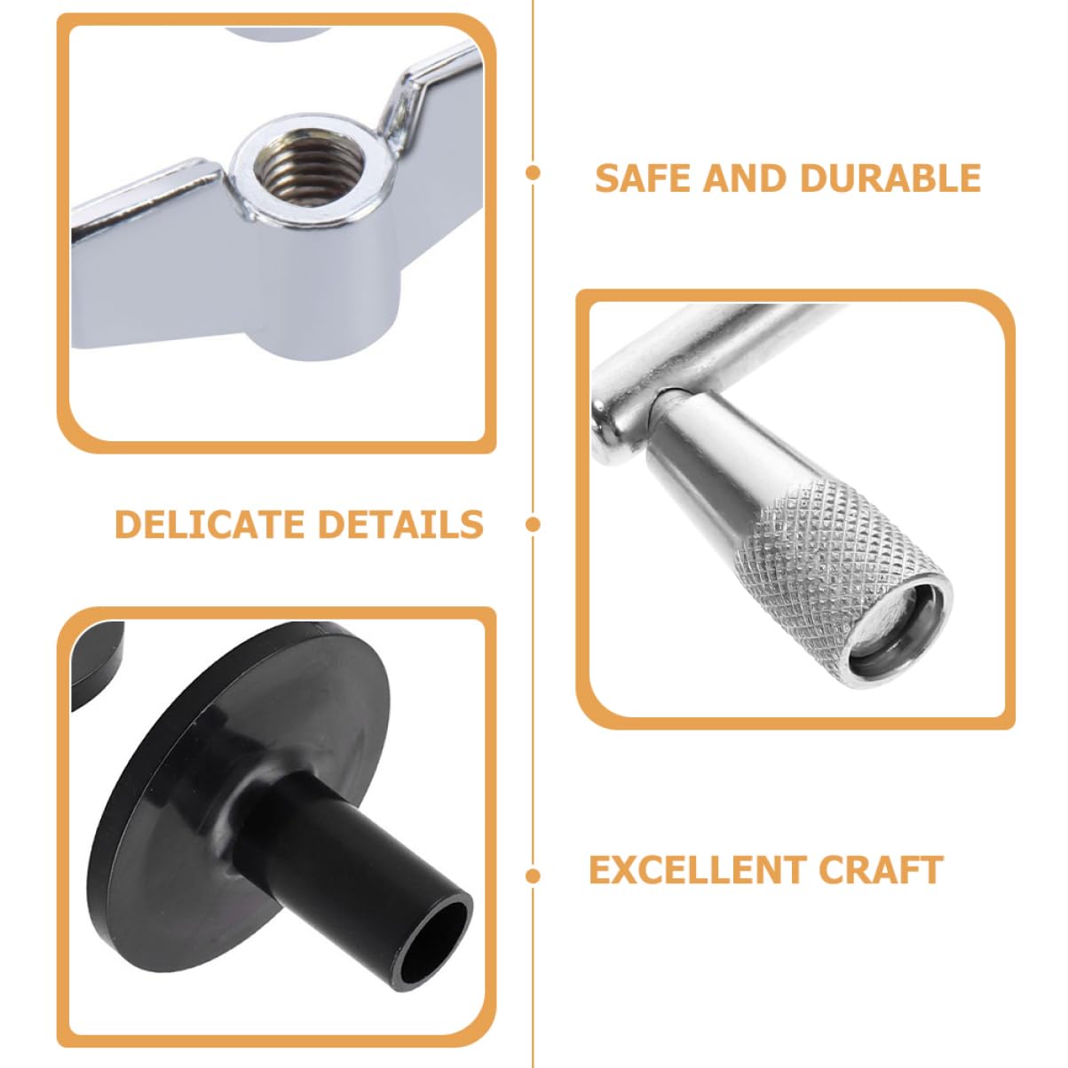 GALPADA 1Set Drum Accessory Kit Antiskid Felt Pads Cymbal Washers Nuts Standard Drum Fittings for Enhanced Performance and Durability Easy to Install present