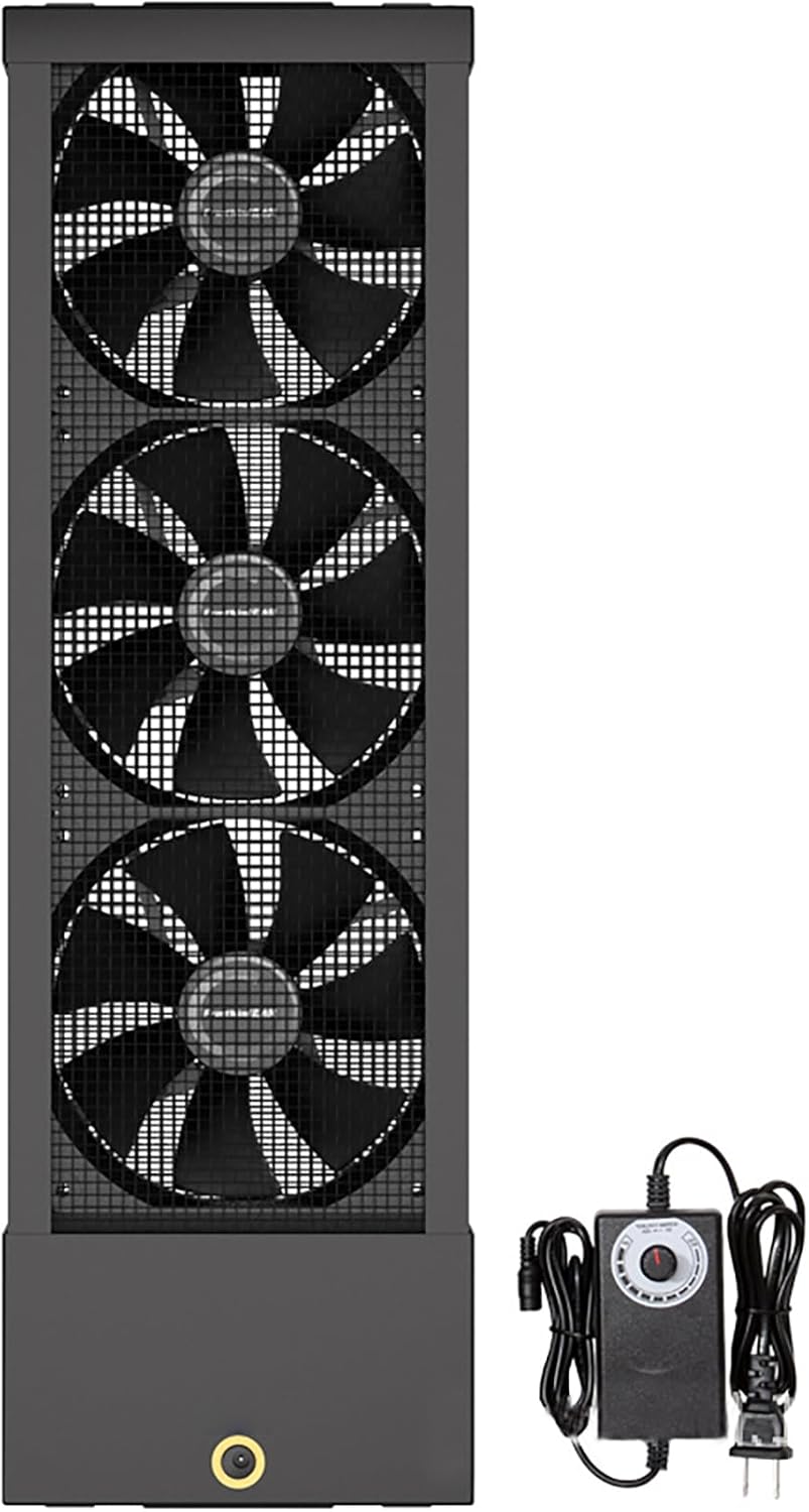 Adjustable Punch-Free Window Exhaust Fan 35-140cm, Vertical Window Fan for Sliding Windows, Punch-Free Silent Ventilation Fan, for Bedroom, Living Room White 35~40cm