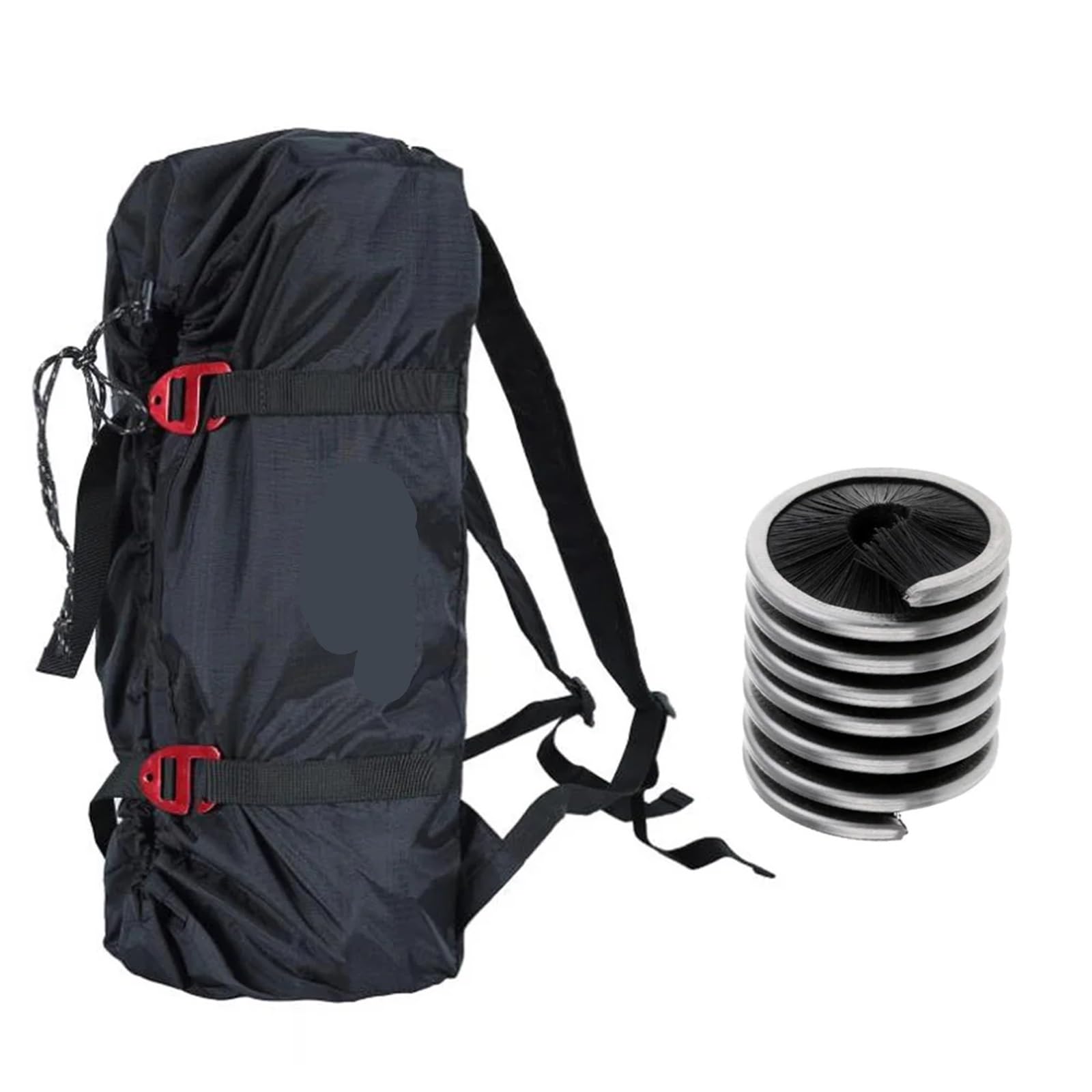 Bolsa De Cuerda Para MontañIsmo Bolsa de cuerda for escalada en roca, bolsa de transporte, estera de tierra con cepillo de cuerda, eslinga, equipo limpiador en espiral for montañismo, espeleología y s