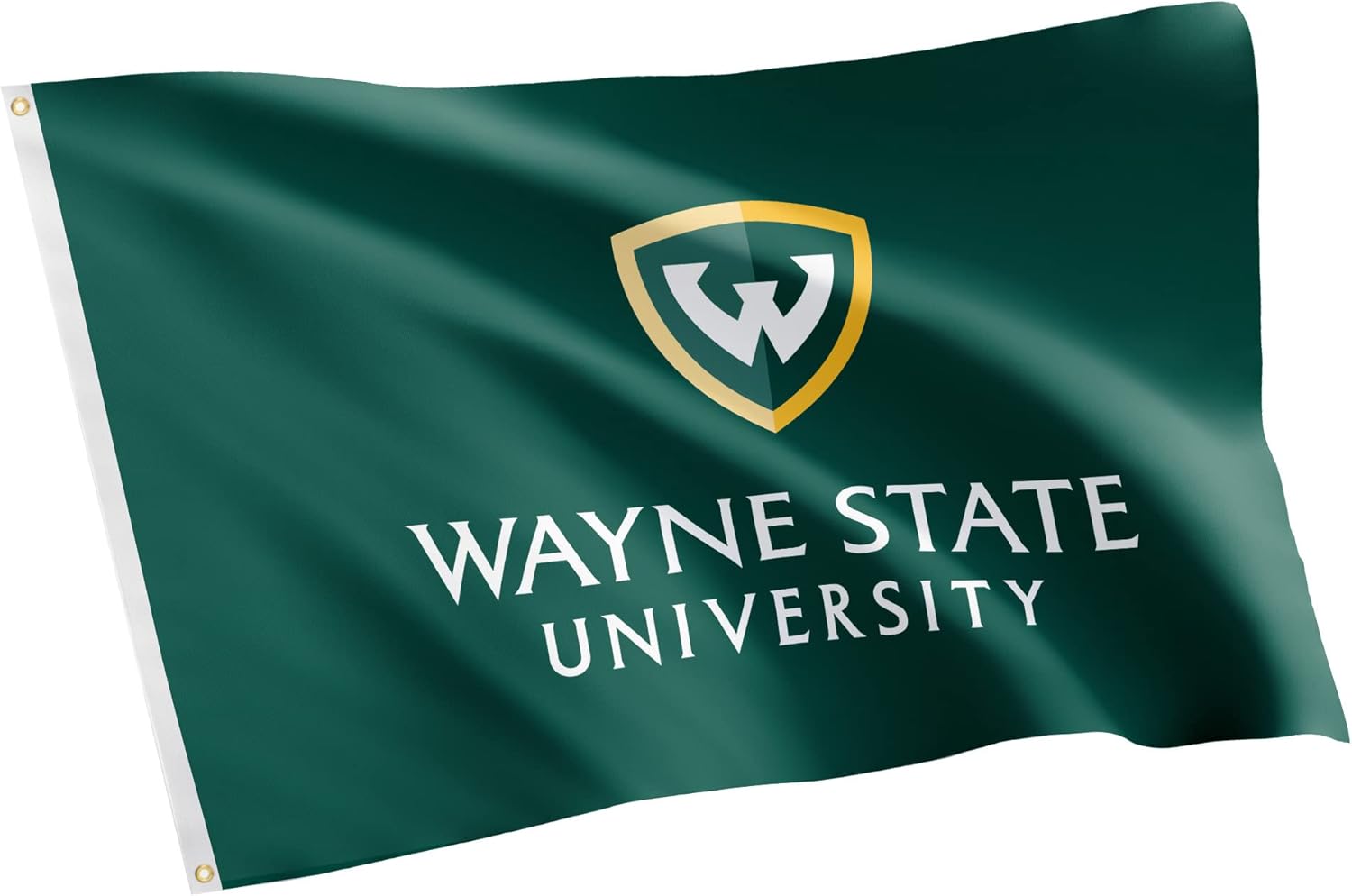Desert Cactus Wayne State University WSU Flag - 3 x 5 Feet Warriors Banner, Indoor/Outdoor Durable Fabric, 100% Polyester Design (Style 1)