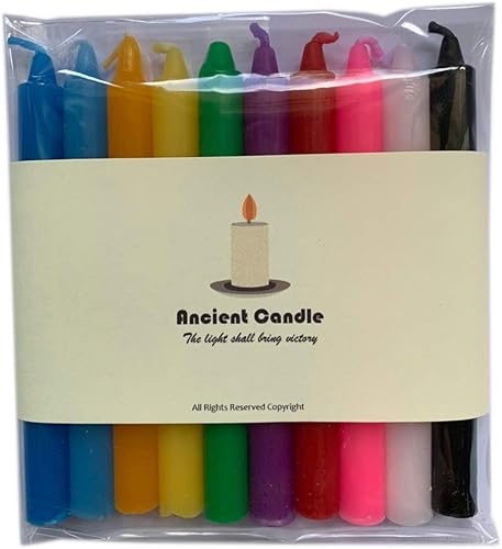 SellAllDay - Juego de velas de hechizo de campanilla de 4 pulgadas, 10 colores surtidos