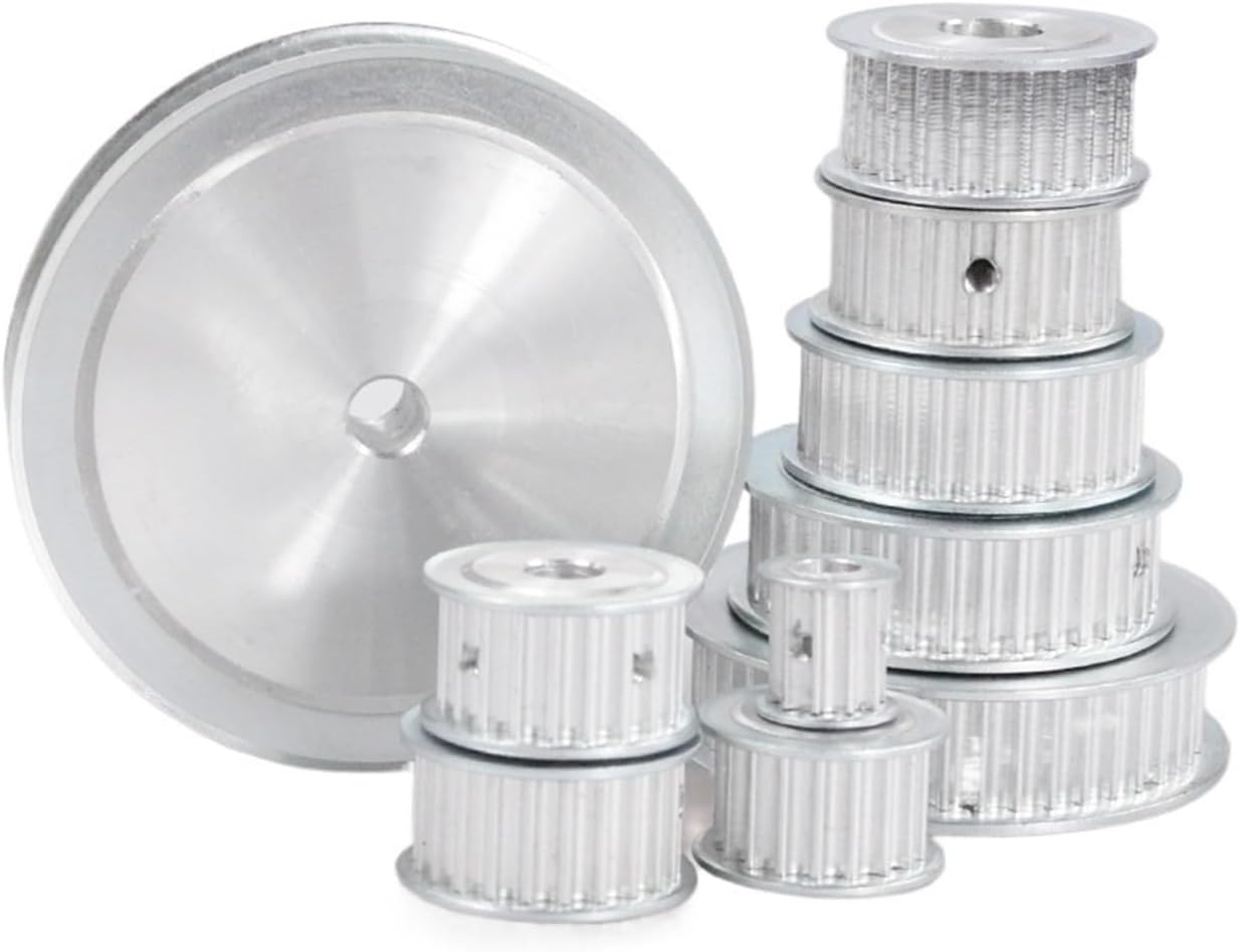 HTD 5M 20T Pulley 20Teeth 5M-20T 16/21mm Width Toothed Belt Pulleys 5/6/8/10/12/14/15mm Bore Gear Pulley for CNC Machine(14mm-Keyway 5x2.3mm,1PC_for Belt Width 10MM)