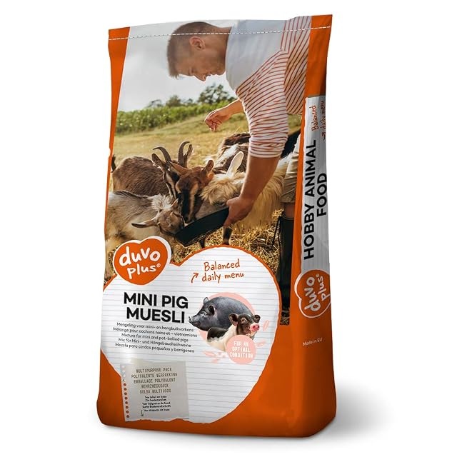 duvoplus, Mini Cerdo Muesli 18 kg, Alimentos para Animales de Granja