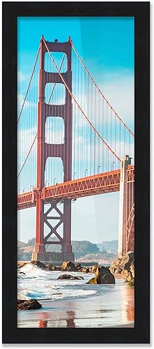 Miniatura 5 de Marco de fotos negro de 18 x 47 pulgadas, marco de fotos moderno completo que incluye protector de acrílico UV, tablero de respaldo de espuma sin