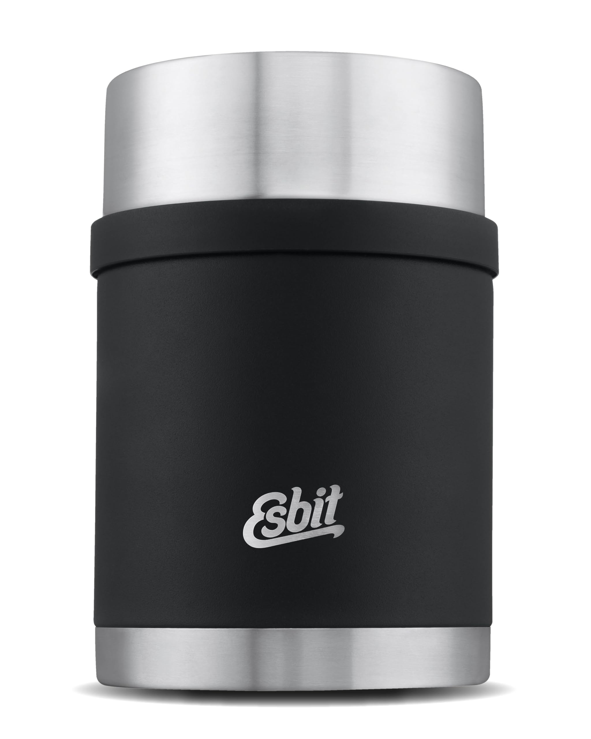 Esbit Thermobehälter Sculptor für Essen - Warmhaltebehälter 750 ml in Schwarz - aus Edelstahl für warme und kalte Speisen